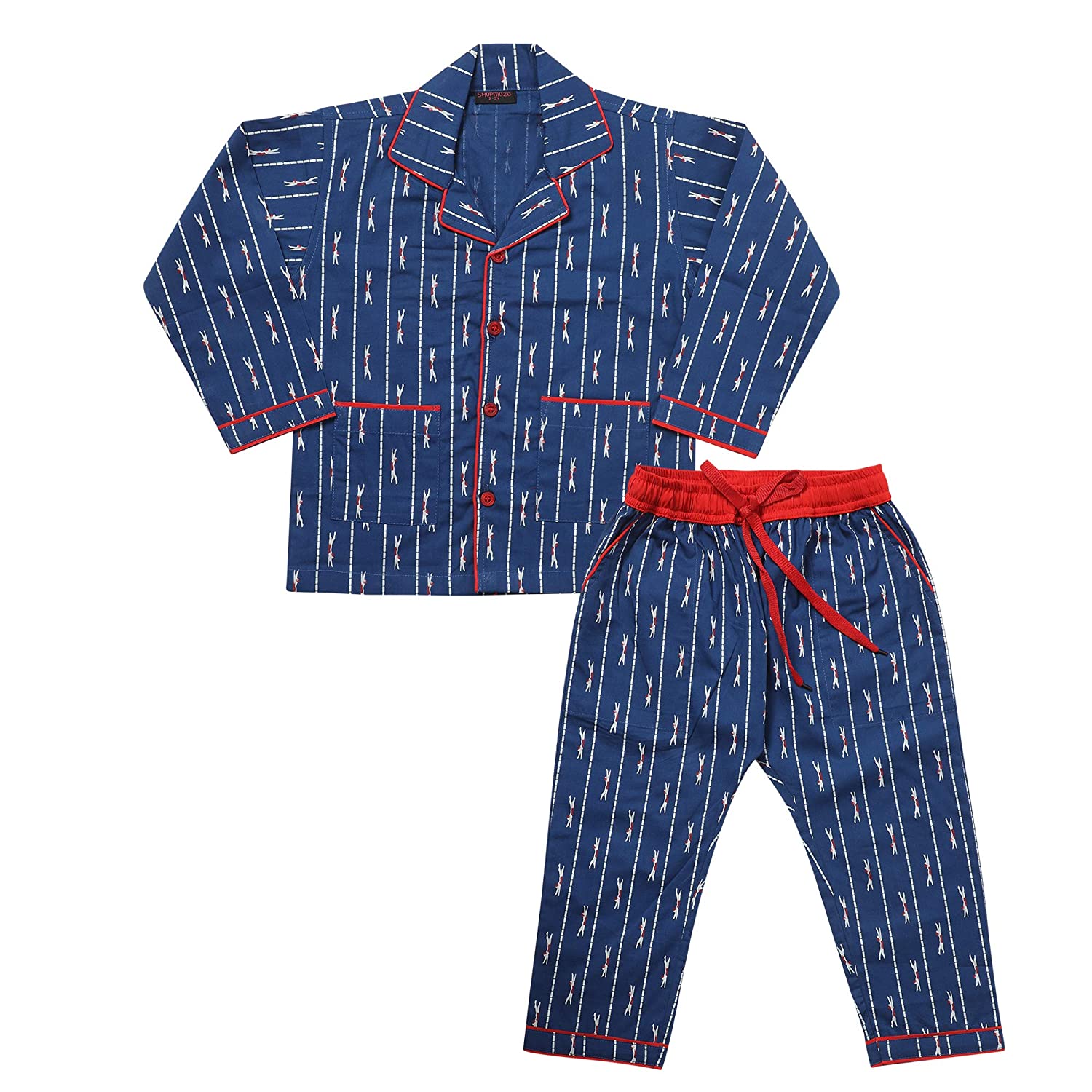 Buy Blue 100% Cotton Print Abstract Space Night Suit For Boys by Knitting  Doodles Online at Aza Fashions.